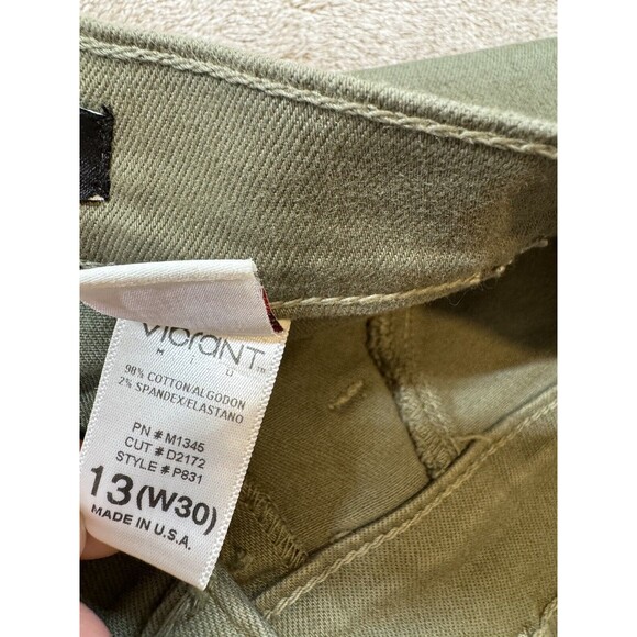 fashion nova womens olive green jeans size 13,medium Strech Medium Waist - Picture 14 of 16